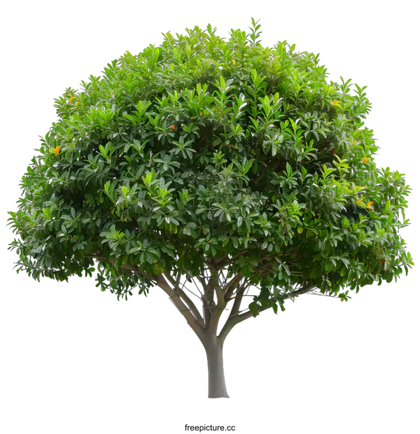 [Transparent Background PNG]Green Tree Isolated on White Background