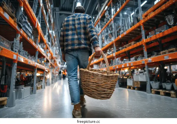 Warehouse Shopping Experience with Basket