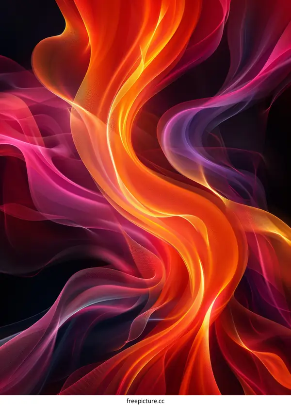 Abstract Flowing Colors