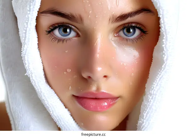 Woman with a Towel on Her Head