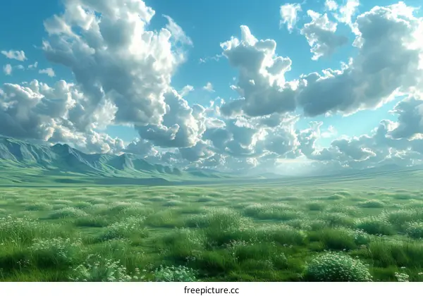 Vast Grasslands and Clear Skies