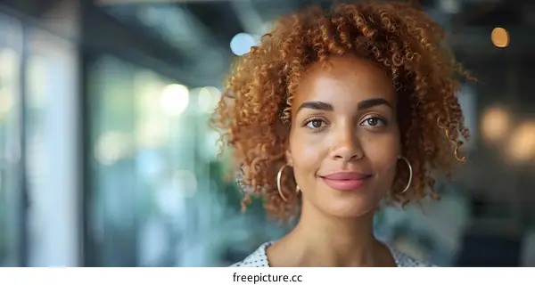 portrait of a young woman smiling