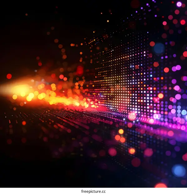 Abstract Digital Lights Background