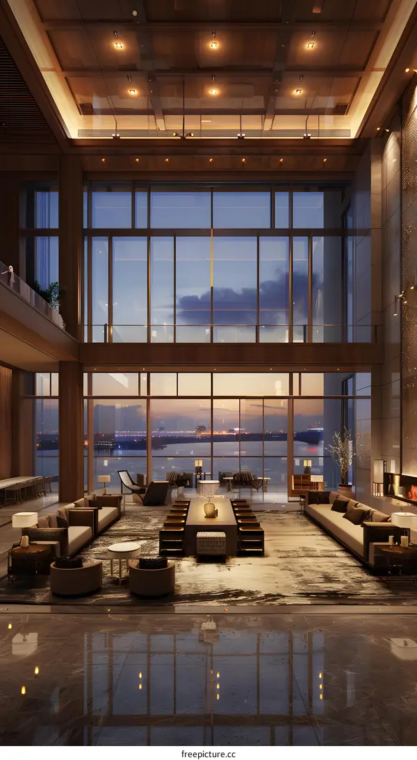 The Luxurious Hotel Lobby