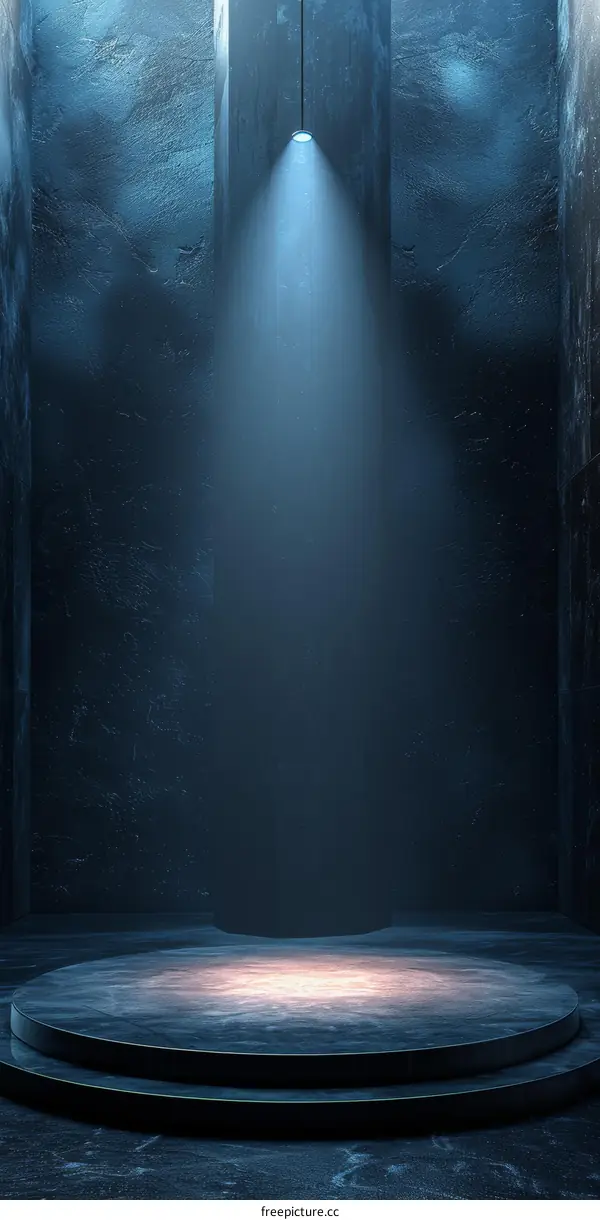 Dark Stone Stage Empty Product Display