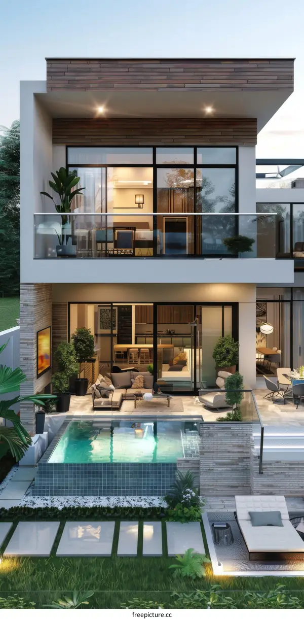 Modern Luxury House with a Pool