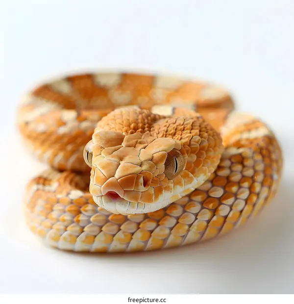 Orange Snake Closeup