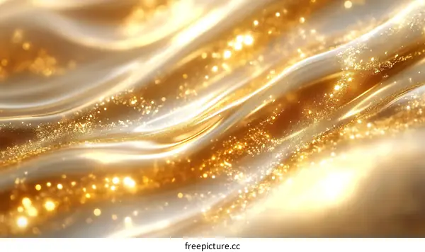 Golden Liquid Texture Background Illustration