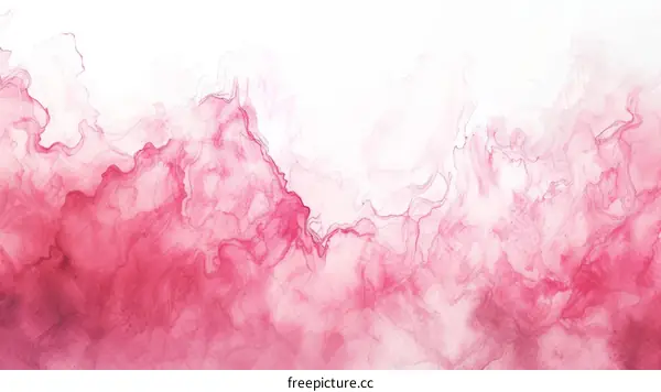 Pink and white abstract painting