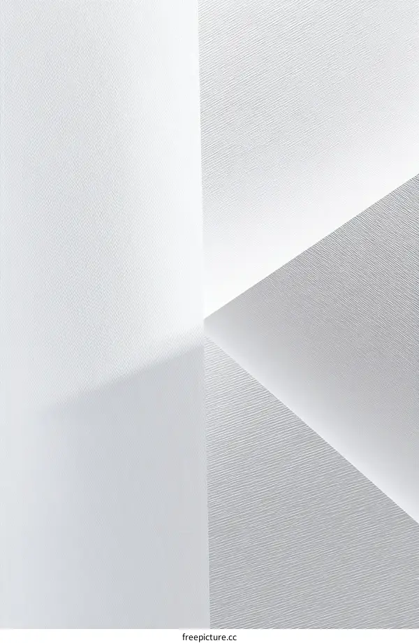 Abstract White Wall Corner Composition