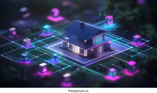 Smart Home Network System Design Illustration
