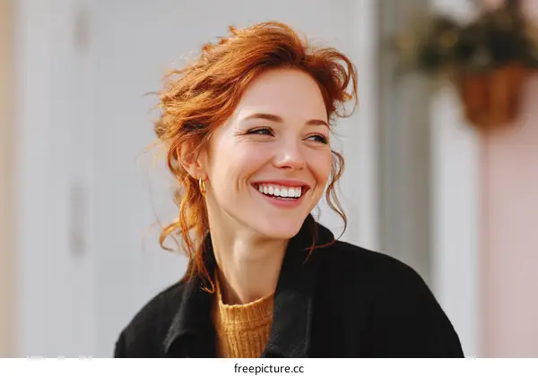 Happy Woman Outdoor Portrait