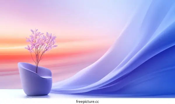 Modern Abstract Artistic Design with Soft Colors