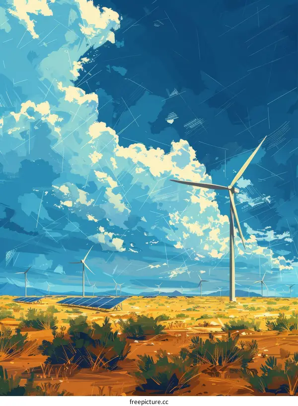 Wind and Solar Power in the Desert