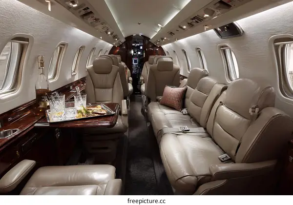 Private Jet Cabin Interior Luxury