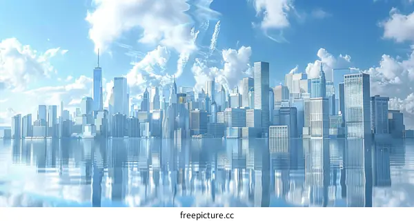 Cityscape Illustration of New York City