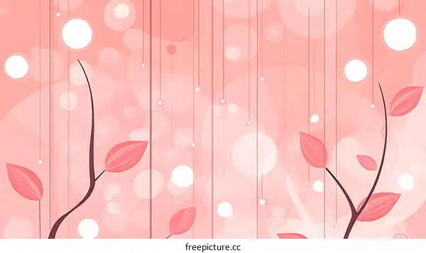 Abstract Pink Floral Background Design