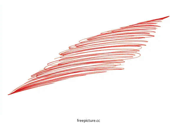 Abstract Red Line Art Design