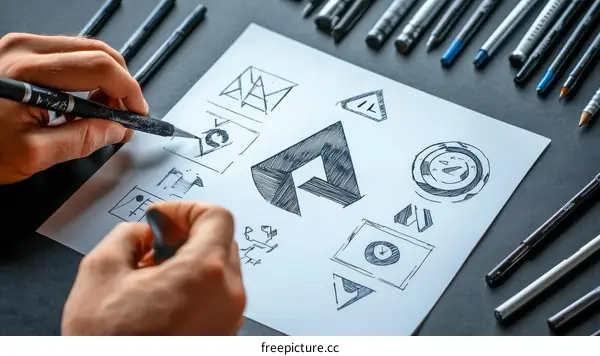 Sketching Logo Designs for Brand Identity