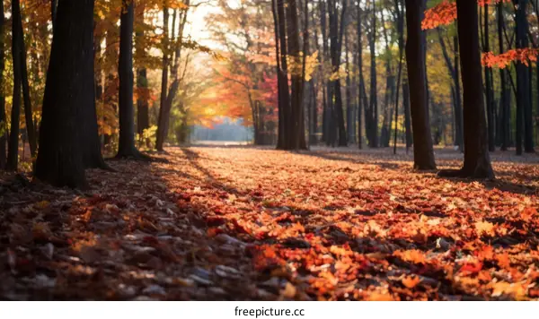 The beauty of autumn forest