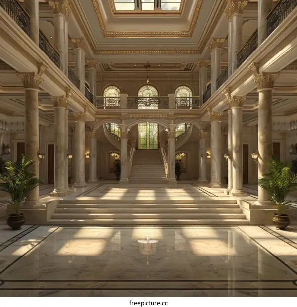 Grand Palace Grand Hall Illustration