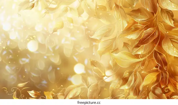 Golden and Glittering Foliage