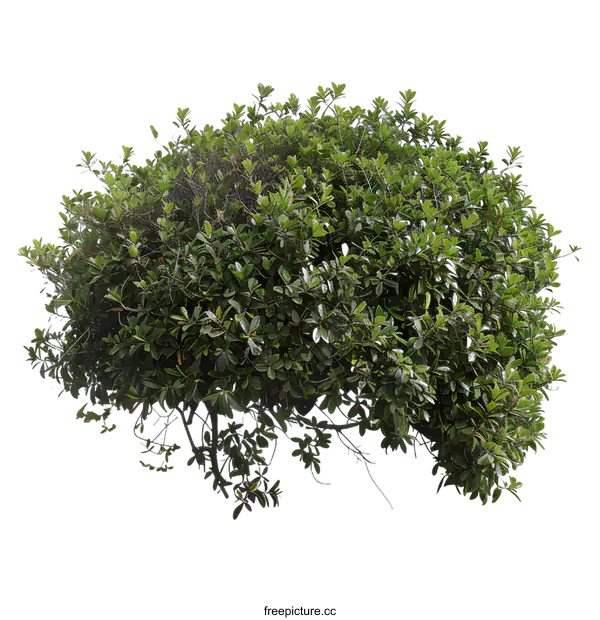 [Transparent Background PNG]Green Bush Isolated on White Background
