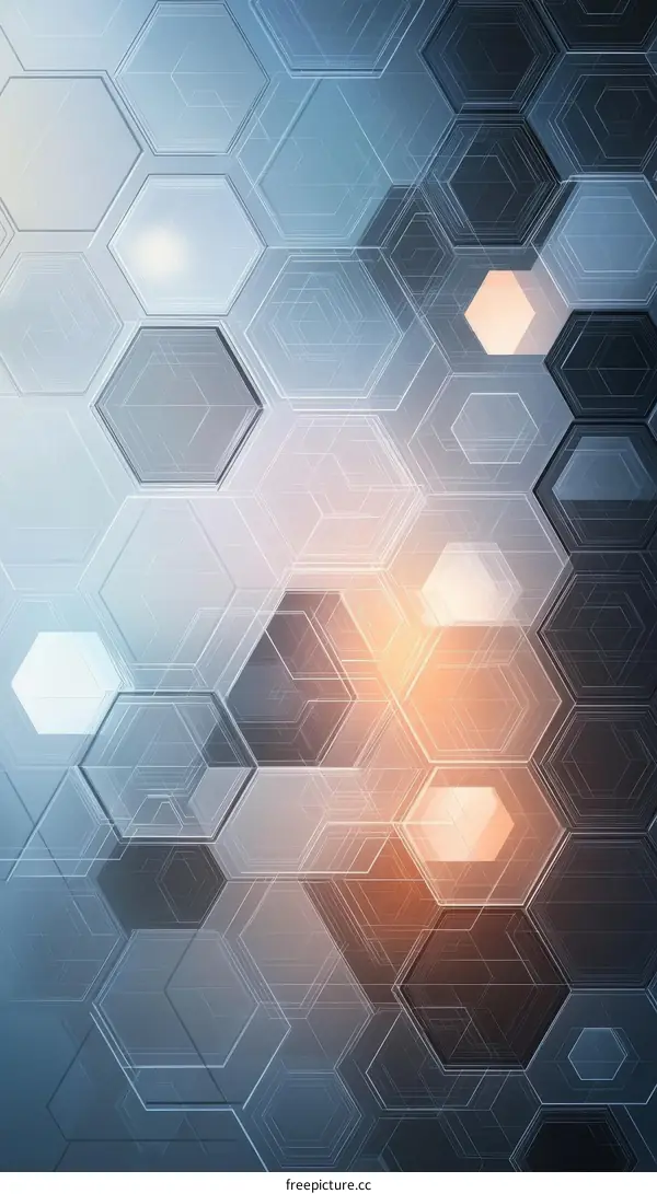 Abstract Geometric Hexagon Pattern Design