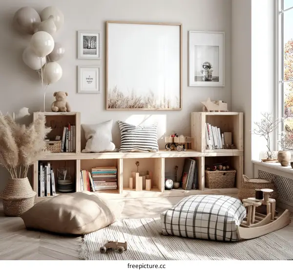 Cozy Childrens Playroom Design