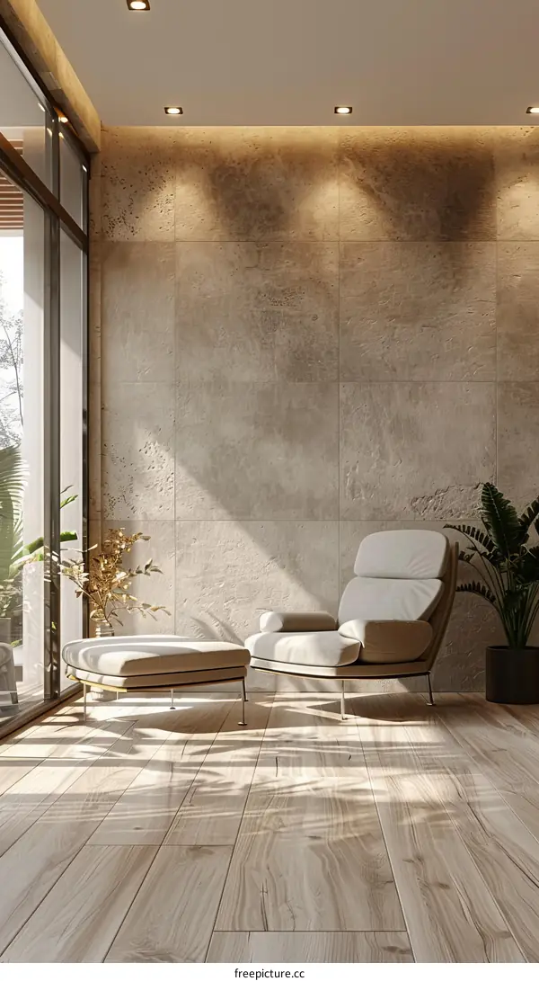 Modern minimalist living room interior design