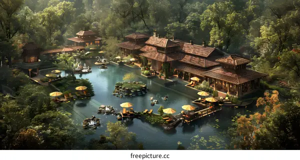 Luxury Resort in the Forest