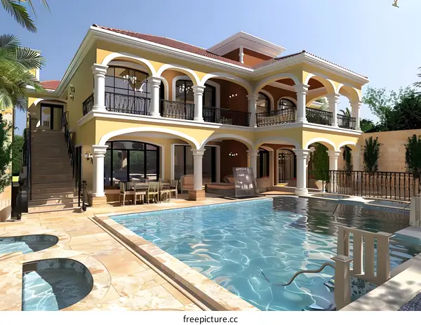 Luxury Villa with Swimming Pool and Patio