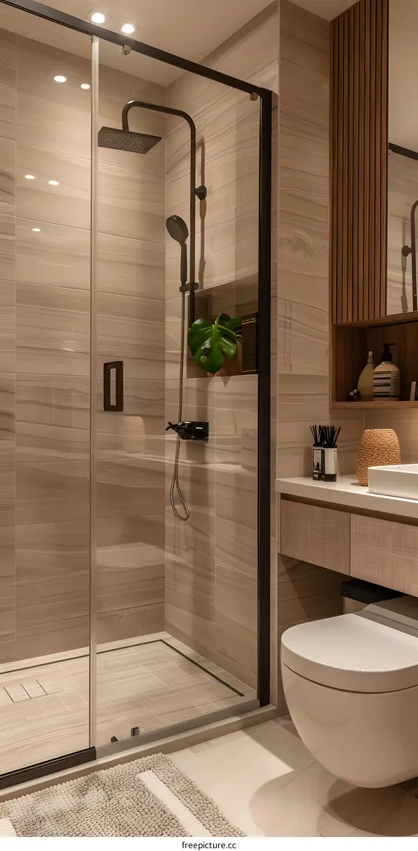Modern and simple style bathroom