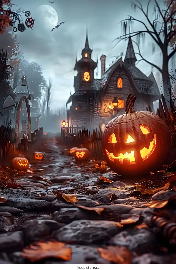 Halloween Pumpkin House