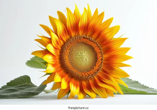 A Single Sunflower in Bloom