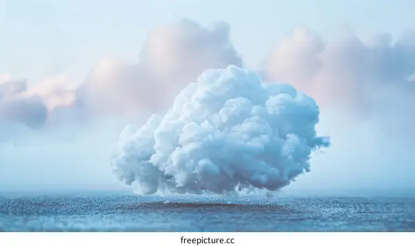 Surreal and Dreamy Floating Cloud