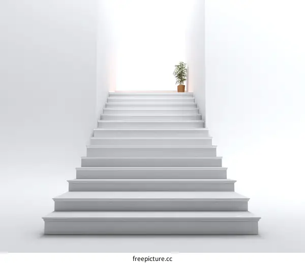 Abstract Staircase Design in Minimalist Style