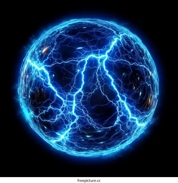 Abstract Sphere of Electric Energy