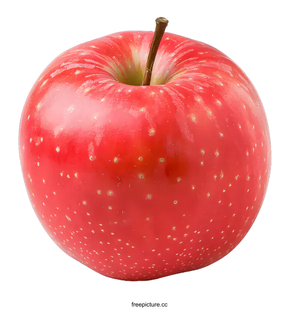 [Transparent Background PNG]Single Red Apple on White