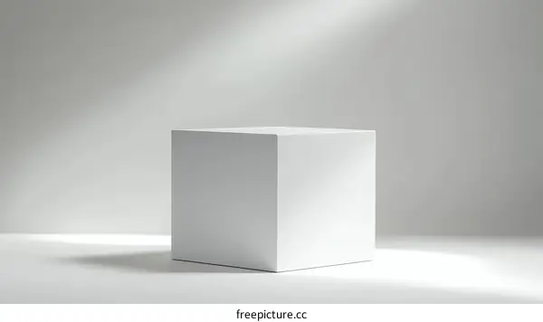 White Cube Product Display Stage