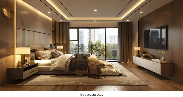 Modern bedroom interior design