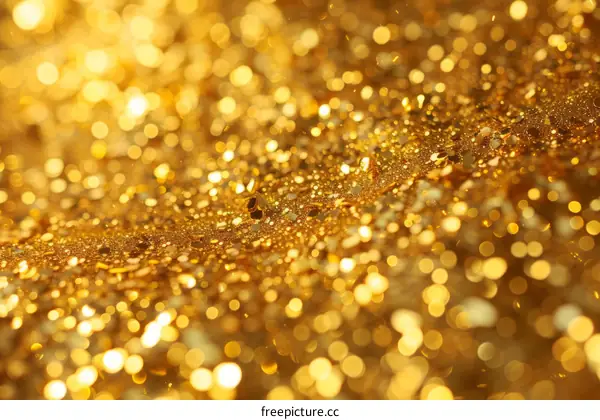 Golden glitter texture background