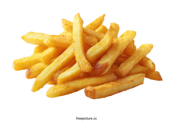 [Transparent Background PNG]Crispy French Fries Pile