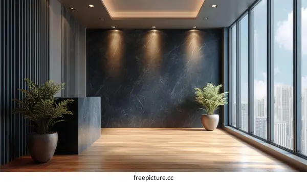 Modern Empty Lobby Interior Design