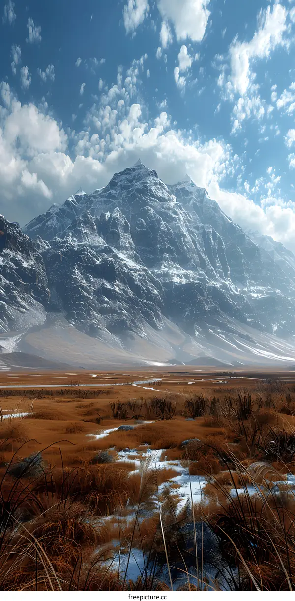 Mountains under the glacier