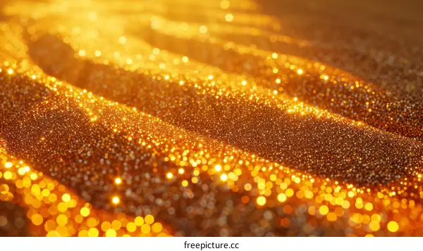 Golden Particles Background