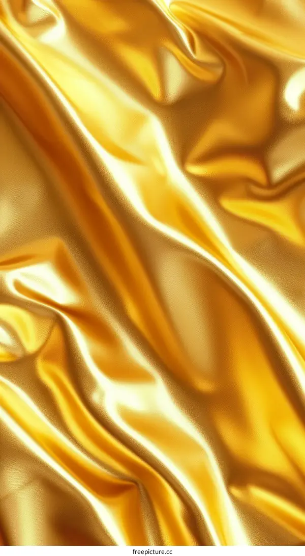 Golden Waves of Fabric
