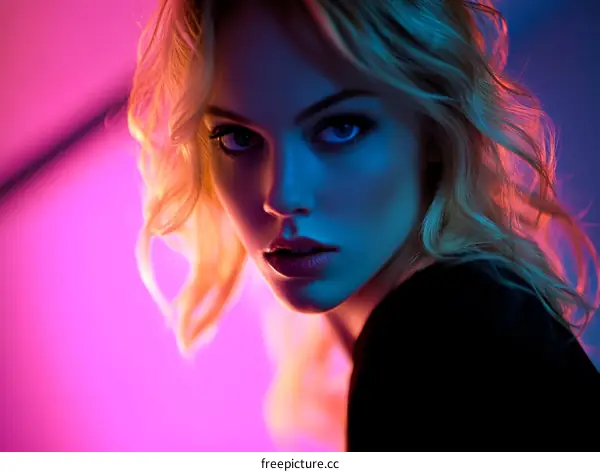 Glamorous Portrait of a Blonde Woman