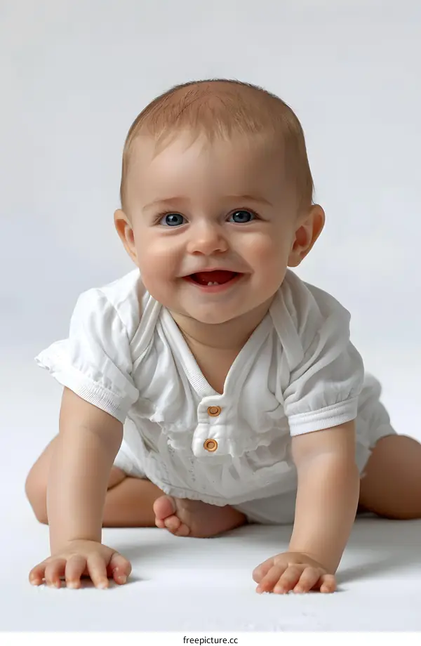 Portrait of a happy baby