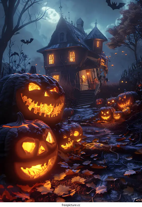 Halloween Pumpkin House